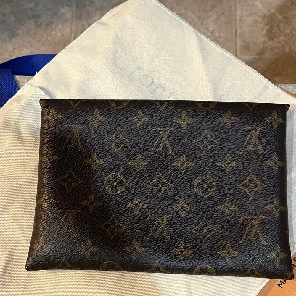 Louis Vuitton Monogram Envelope Clutch - Black and Brown Large Kiragami only - Picture 6 of 9
